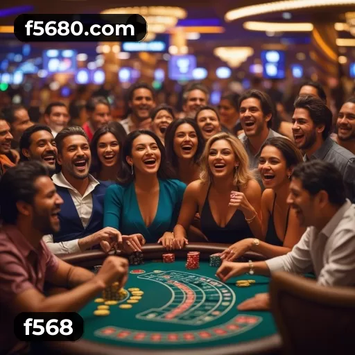 Imagem promocional da f568 mostrando a plataforma e suas vantagens