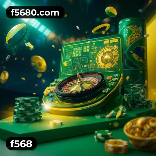 Imagem promocional da f568 mostrando a plataforma e suas vantagens