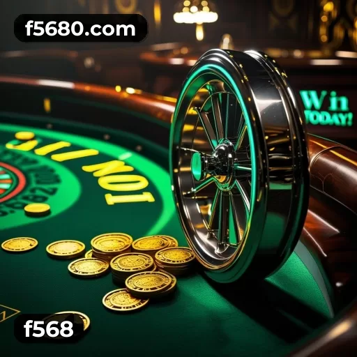 Imagem promocional da f568 mostrando a plataforma e suas vantagens