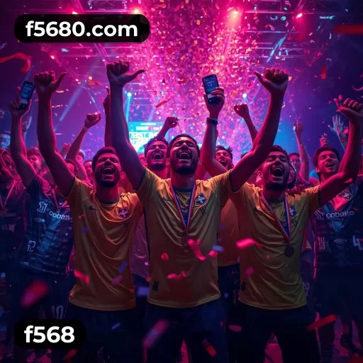 Imagem promocional da f568 mostrando benefícios e ofertas da plataforma