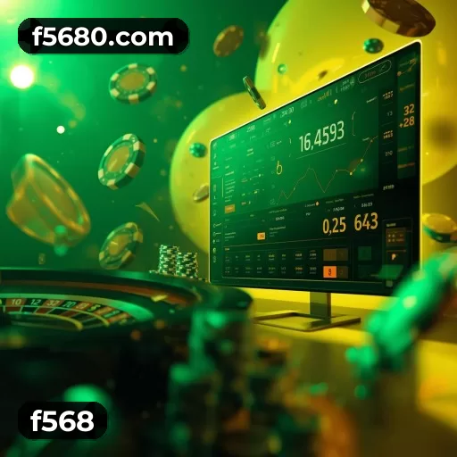 Imagem promocional da f568 mostrando a plataforma e suas vantagens